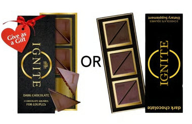 MBDH WELLNESS Ignite Dark Chocolate for Couples Mood and Vitality (6 pieces)